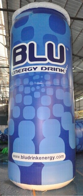 BLUE BULL inflatables bottles for display