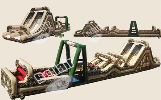 Inflatable assault obstacle course