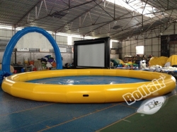 Qualified large inflatable swimming pool