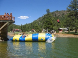 Favorable aqua blob jump for water bungee