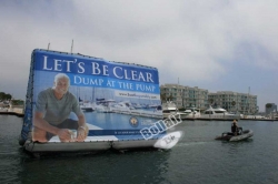 Human billboard,outdoor inflatable water billboard