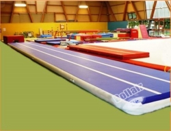 Indoor air track for gym