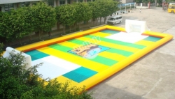 Outdoor large inflatable soccer field