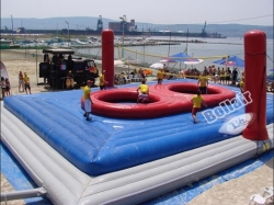 Giant inflatable volleyball court,bossaball for adults