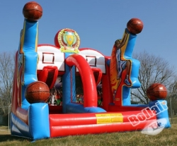 Double Hoop Inflatable Basketball Game