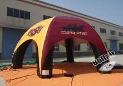 Inflatable exhibition tent for stand