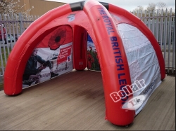 Portable outdoor exhibition tent