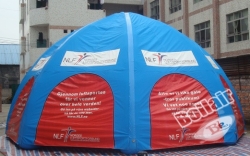 Economical inflatable advertising tent