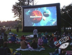 Cinema outdoors inflatable screen