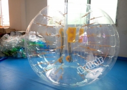 Yellow Handle/Straps/Rope Bubble Bump Soccer